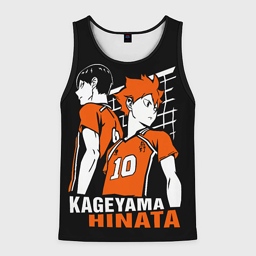 Мужская майка без рукавов Haikyuu Hinata Kageyama / 3D-Черный – фото 1