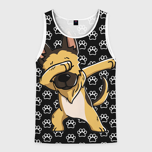 Мужская майка без рукавов DAB DOG / 3D-Белый – фото 1