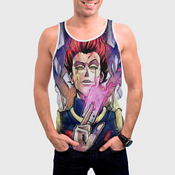 Майка-безрукавка мужская Хисока Hunter x Hunter, цвет: 3D-белый — фото 2