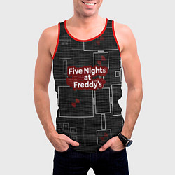 Майка-безрукавка мужская Five Nights At Freddy, цвет: 3D-красный — фото 2
