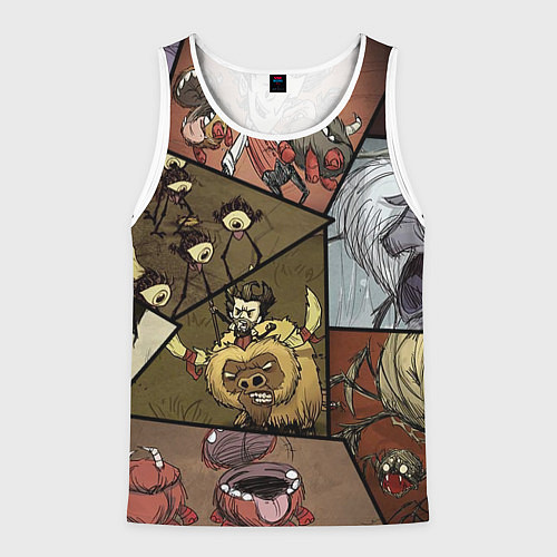 Мужская майка без рукавов Dont Starve / 3D-Белый – фото 1