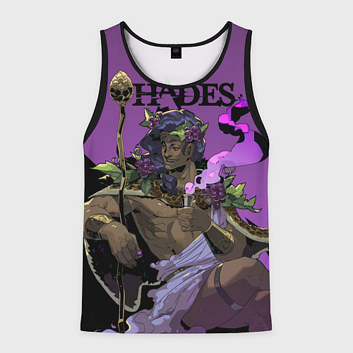 Мужская майка без рукавов Hades - Дионис / 3D-Черный – фото 1