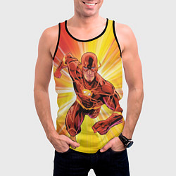 Майка-безрукавка мужская The Flash, цвет: 3D-черный — фото 2