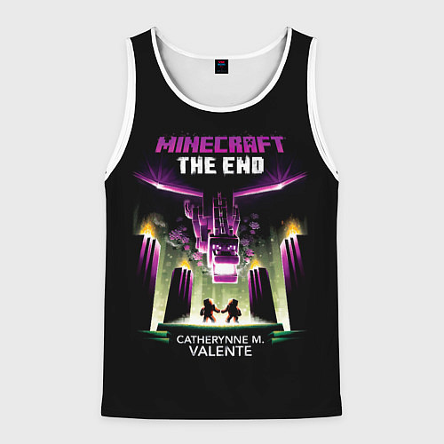 Мужская майка без рукавов Minecraft THE END / 3D-Белый – фото 1