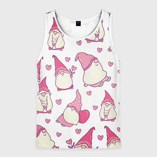 Мужская майка без рукавов Forever together / 3D-Белый – фото 1