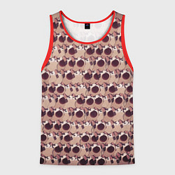 Майка-безрукавка мужская PoP PoP PoP PoP PoP PoP PoP, цвет: 3D-красный