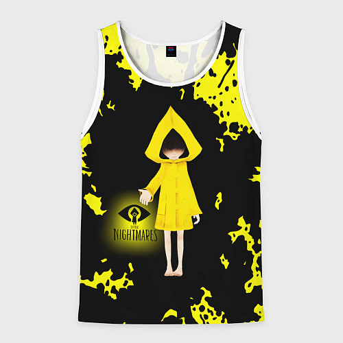 Мужская майка без рукавов Little NightmaresШестая / 3D-Белый – фото 1