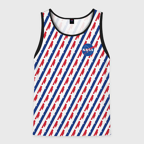 Мужская майка без рукавов NASA / 3D-Черный – фото 1
