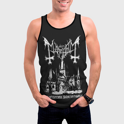 Мужская майка без рукавов Mayhem / 3D-Черный – фото 3