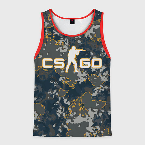 Мужская майка без рукавов CS:GO - Camo / 3D-Красный – фото 1