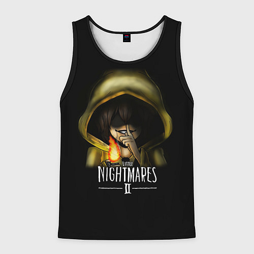 Мужская майка без рукавов Little Nightmares 2 Тссс / 3D-Черный – фото 1