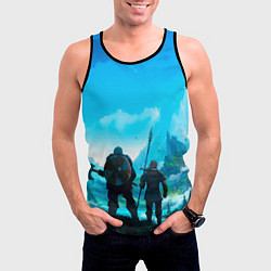 Майка-безрукавка мужская Вальгала, цвет: 3D-черный — фото 2