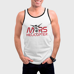 Майка-безрукавка мужская Mars Helicopter, цвет: 3D-черный — фото 2