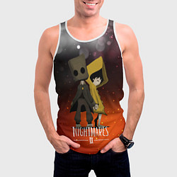 Майка-безрукавка мужская Little Nightmares 2, цвет: 3D-белый — фото 2