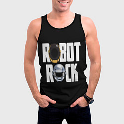 Майка-безрукавка мужская Robot Rock, цвет: 3D-черный — фото 2