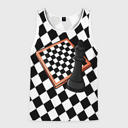 Мужская майка без рукавов Шахматы
