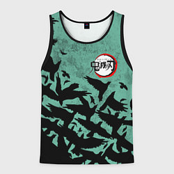 Майка-безрукавка мужская DEMON SLAYER KIMETSU NO YAIBA, цвет: 3D-черный