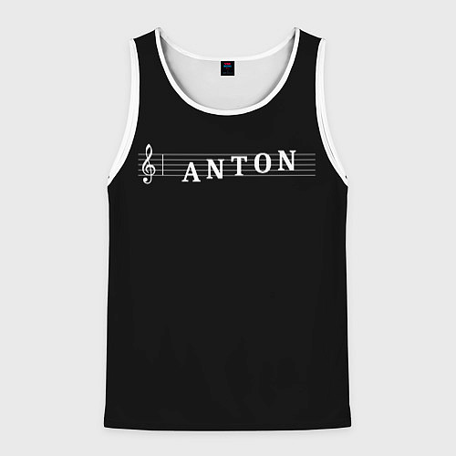 Мужская майка без рукавов Anton / 3D-Белый – фото 1