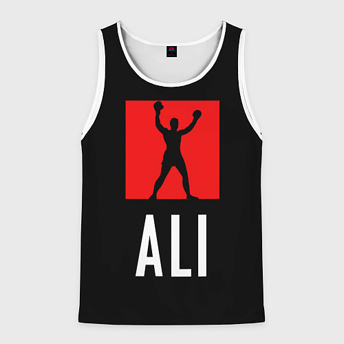 Мужская майка без рукавов Muhammad Ali / 3D-Белый – фото 1
