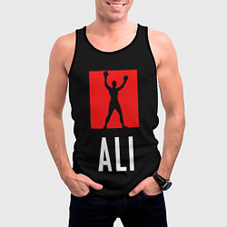 Майка-безрукавка мужская Muhammad Ali, цвет: 3D-черный — фото 2