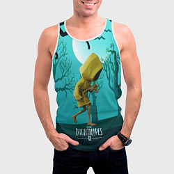 Майка-безрукавка мужская Little Nightmares 2, цвет: 3D-белый — фото 2