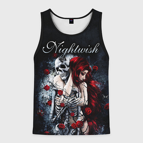 Мужская майка без рукавов NIGHTWISH / 3D-Черный – фото 1