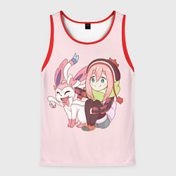 Майка-безрукавка мужская Nadeshiko, цвет: 3D-красный