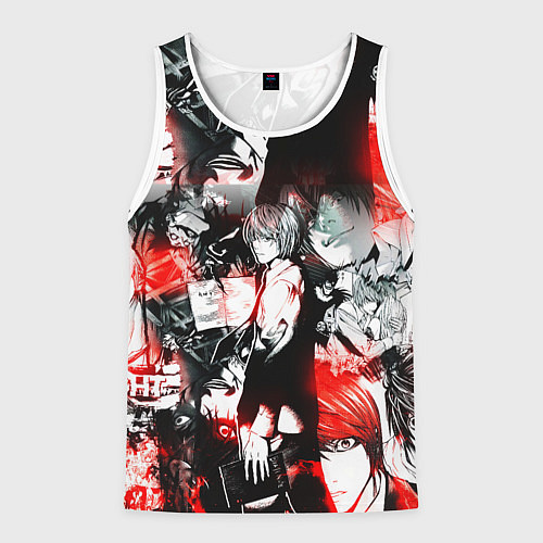 Мужская майка без рукавов ТЕТРАДЬ СМЕРТИ / 3D-Белый – фото 1