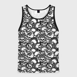 Майка-безрукавка мужская Punks not Dead, цвет: 3D-черный