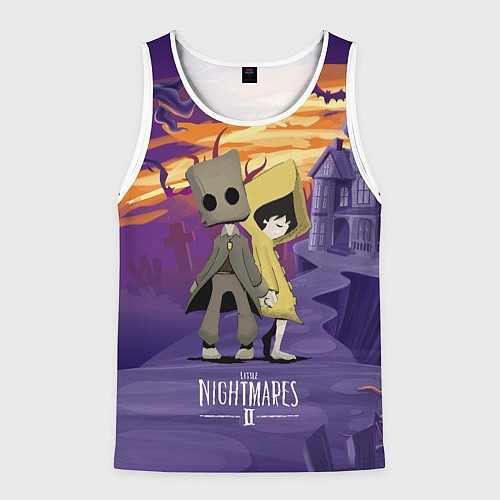 Мужская майка без рукавов Little Nightmares 2 / 3D-Белый – фото 1