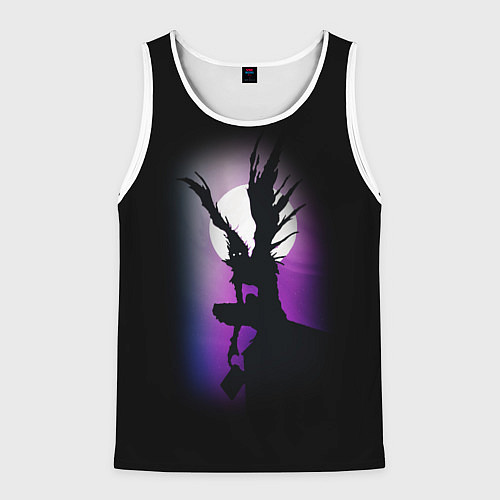 Мужская майка без рукавов DEATH NOTE ТЕТРАДЬ СМЕРТИ / 3D-Белый – фото 1