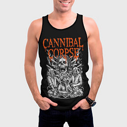 Майка-безрукавка мужская Cannibal Corpse, цвет: 3D-черный — фото 2