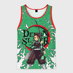 Майка-безрукавка мужская ТАНДЖИРО, цвет: 3D-красный