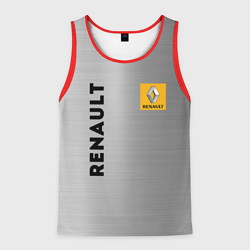 Мужская майка без рукавов Renault Сталь / 3D-Красный – фото 1