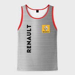 Майка-безрукавка мужская Renault Сталь, цвет: 3D-красный