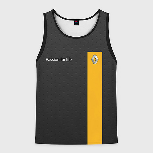 Мужская майка без рукавов Renault / 3D-Черный – фото 1