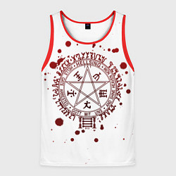 Мужская майка без рукавов Хеллсинг, Печать Алукарда