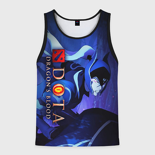 Мужская майка без рукавов DOTA: Кровь дракона / 3D-Черный – фото 1