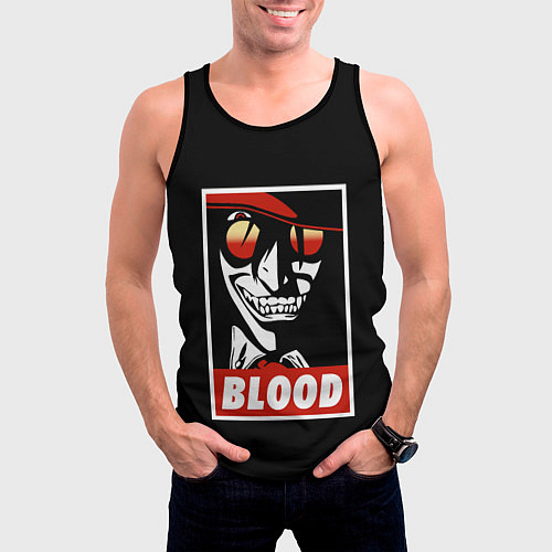 Мужская майка без рукавов Hellsing / 3D-Черный – фото 3