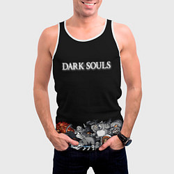 Майка-безрукавка мужская 8bit Dark Souls, цвет: 3D-белый — фото 2