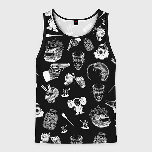 Мужская майка без рукавов КРОВОСТОК ТАТУИРОВКИ / 3D-Черный – фото 1