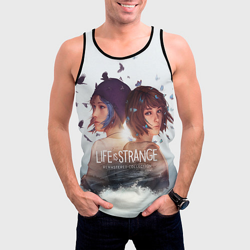 Мужская майка без рукавов Life is strange Remaster / 3D-Черный – фото 3