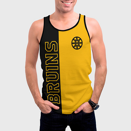 Мужская майка без рукавов NHL BOSTON BRUINS / 3D-Черный – фото 3