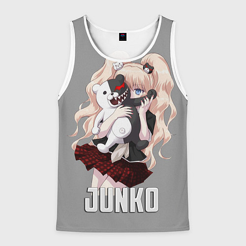 Мужская майка без рукавов MONOKUMA JUNKO / 3D-Белый – фото 1