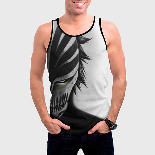 Мужская майка без рукавов ИЧИГО ПУСТОЙ BLEACH / 3D-Черный – фото 3