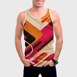 Майка-безрукавка мужская Traffic, цвет: 3D-белый — фото 2