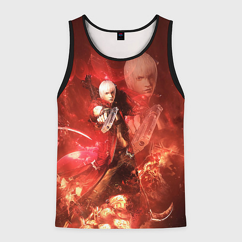 Мужская майка без рукавов Молодой Данте / 3D-Черный – фото 1