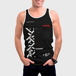 Майка-безрукавка мужская CuberPunk 2077, цвет: 3D-белый — фото 2