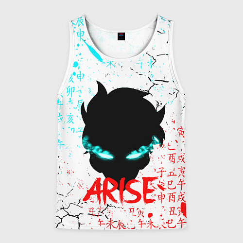 Мужская майка без рукавов СОН ДЖИН ВУ SOLO LEVELING / 3D-Белый – фото 1