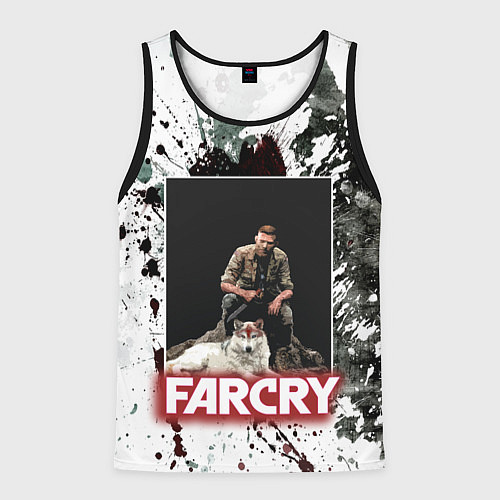 Мужская майка без рукавов FARCRY WOLF / 3D-Черный – фото 1